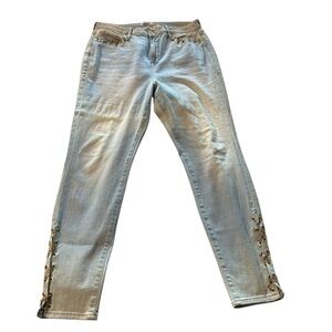 Good American Good Leg women's size 18 jeans with chains embellishments